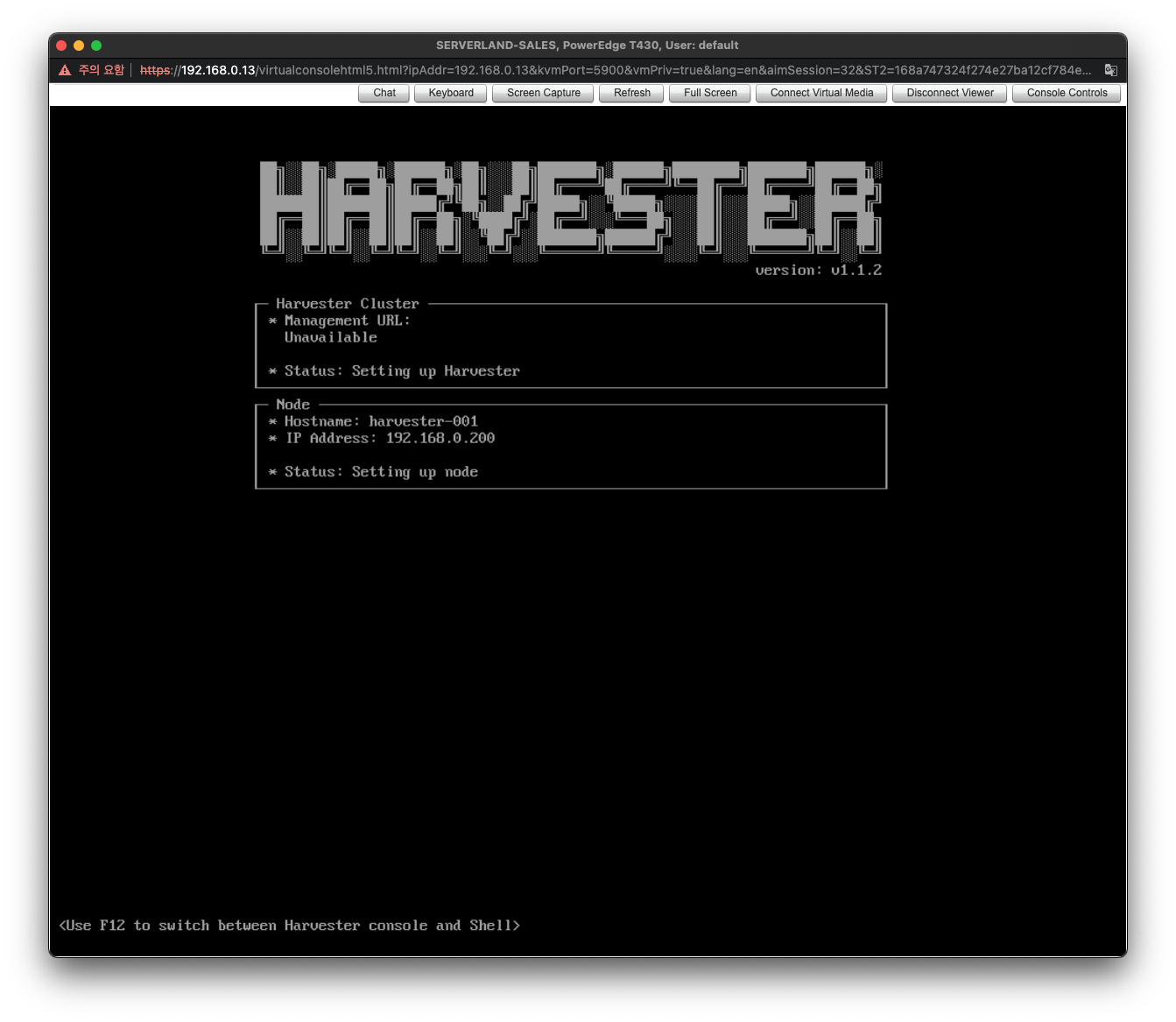 [BUG] Installer harvesterv1.1.1amd64.iso / error