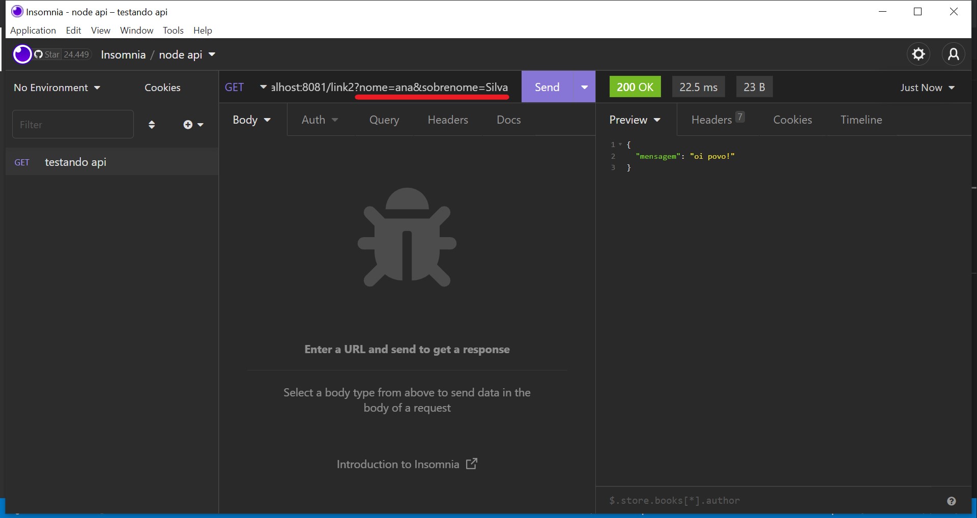 GitHub - jacquelinesantana/NodeJS-introducao: API NodeJS tutorial
