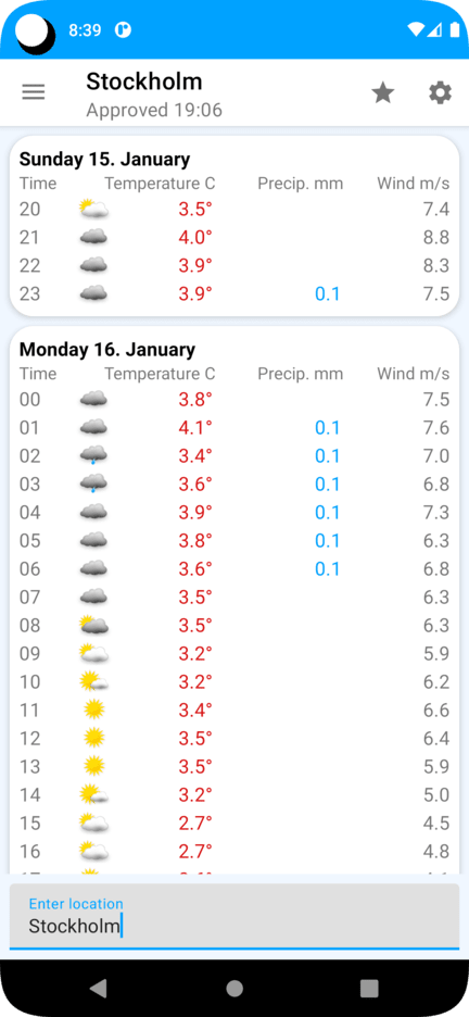 GitHub - martinsten3d/android-weather: Android weather app which uses ...