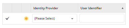 Screenshot shows the SAML 2.0 Identifiers where you can select your Identity Provider and User Identifier.