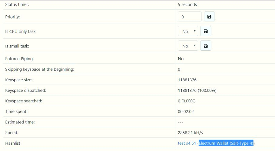 Issue with Electrum Wallet (SaltType 4) · Issue 620 · hashtopolis
