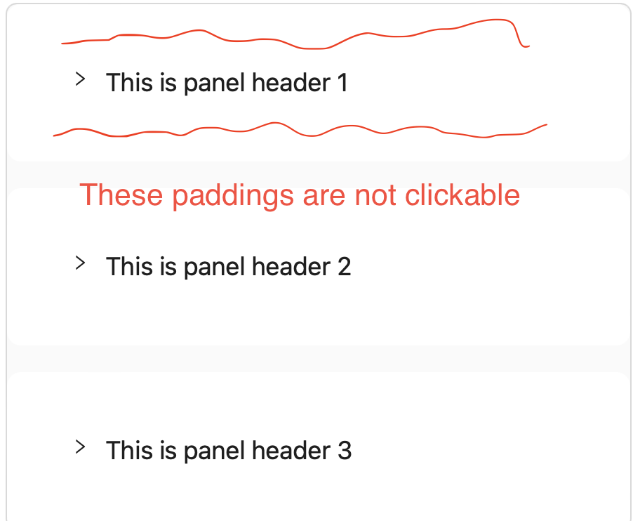 Custom paddings in Collapse aren't clickable · Issue 43627 · ant
