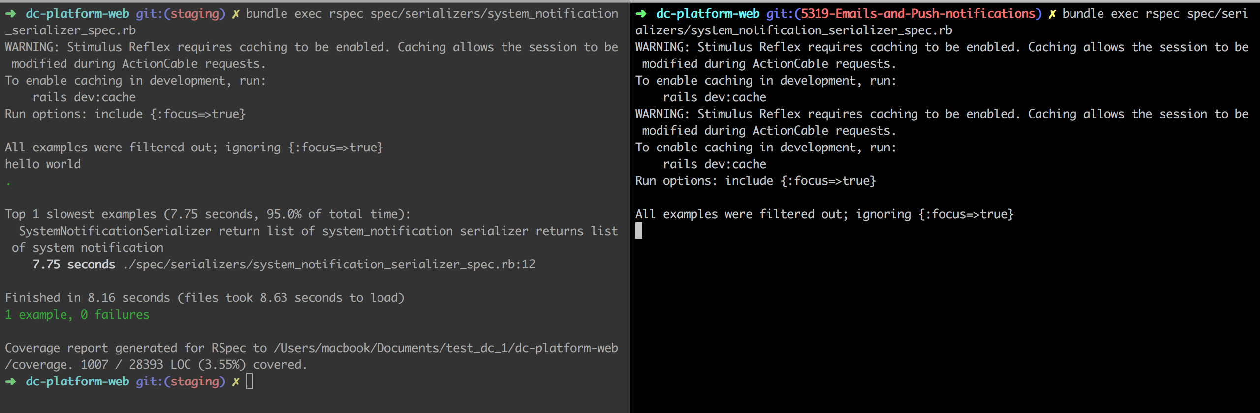 Run the parallel RSPEC test and it runs forever · Issue 806 · grosser