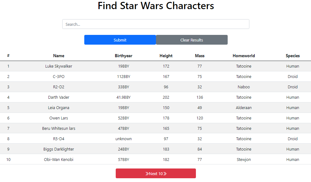 GitHub - BrendonH18/StarWars-Using-RestAPI