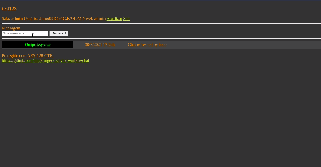 GitHub - minenwerfer/cyberwarfare-chat