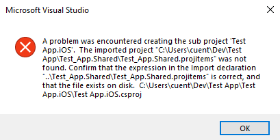 Error in Visual Studio when Project Name contains spaces · Issue #5928 ...