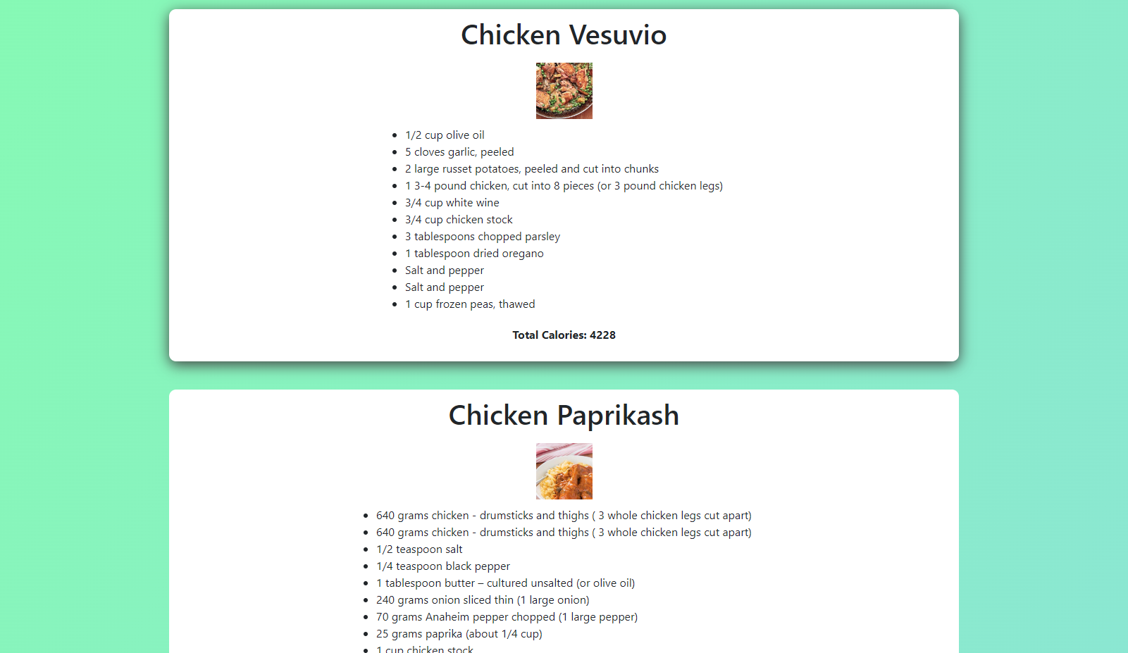 GitHub - chaitanya1108/recipeBook: A React webpage which uses the ...