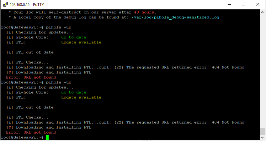 update problem for FTL · Issue #2336 · pi-hole/pi-hole · GitHub