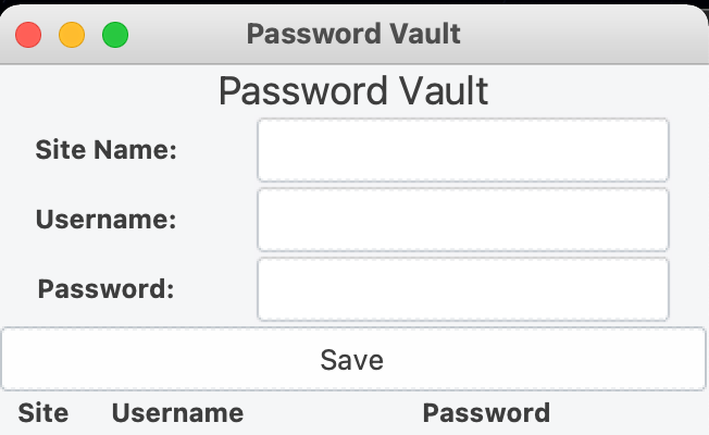 GitHub - theflyingjerry/passwordVault: Password Vault - Python GUI