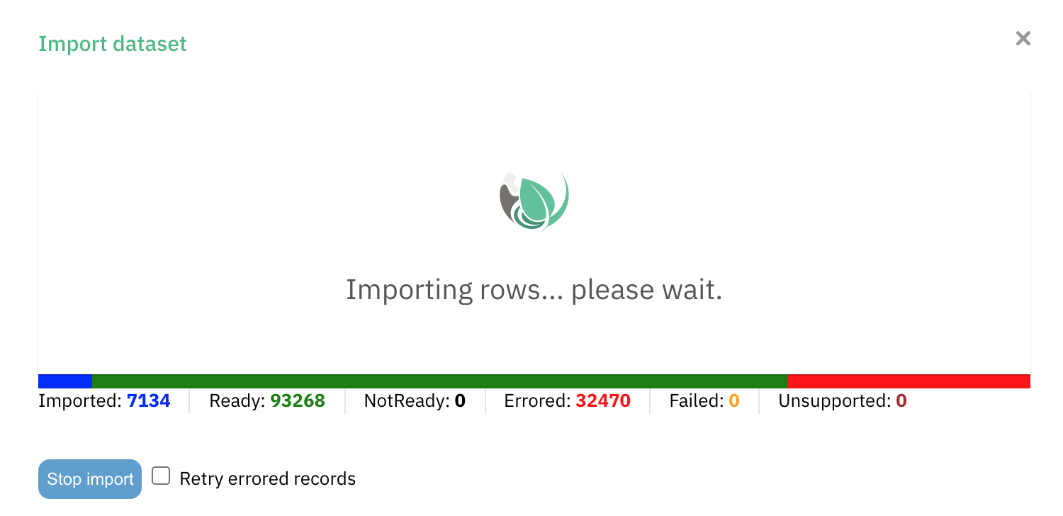 DWCA importer feedback - import stalls with large datasets · Issue ...