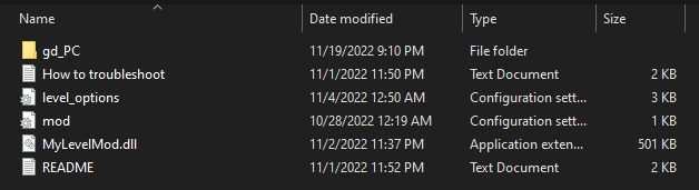 Root folder structure