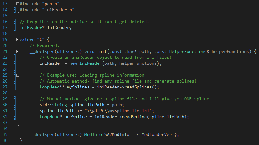 Example mod using IniReader