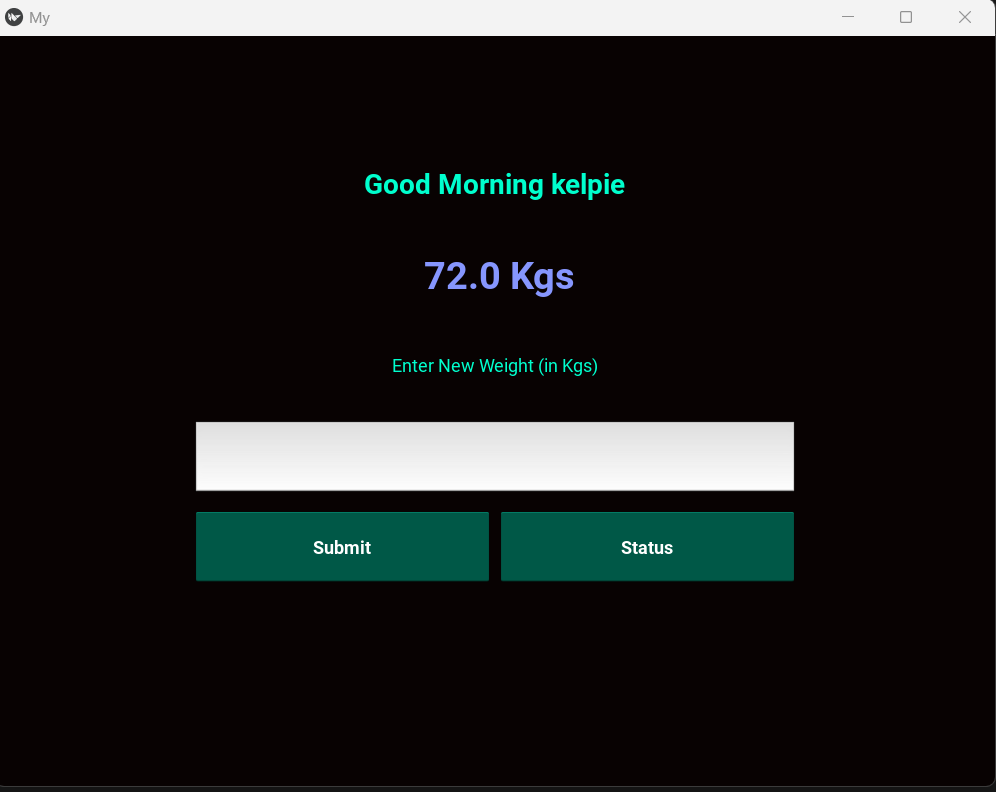 Github jay a kad fitme personal weight tracker app that store recent