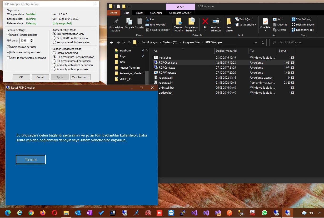 Not working! · Issue #1750 · stascorp/rdpwrap · GitHub