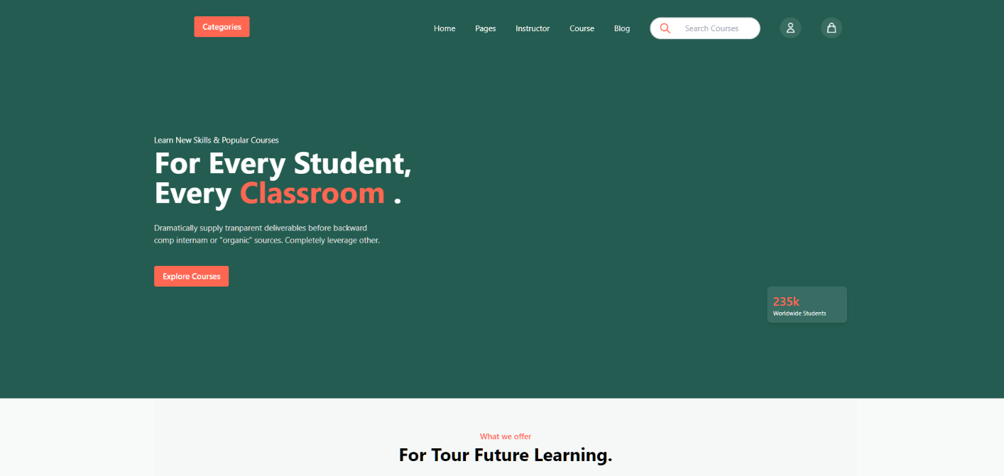 GitHub - Nowshin17/Online_Classroom: It is a Static classroom website ...