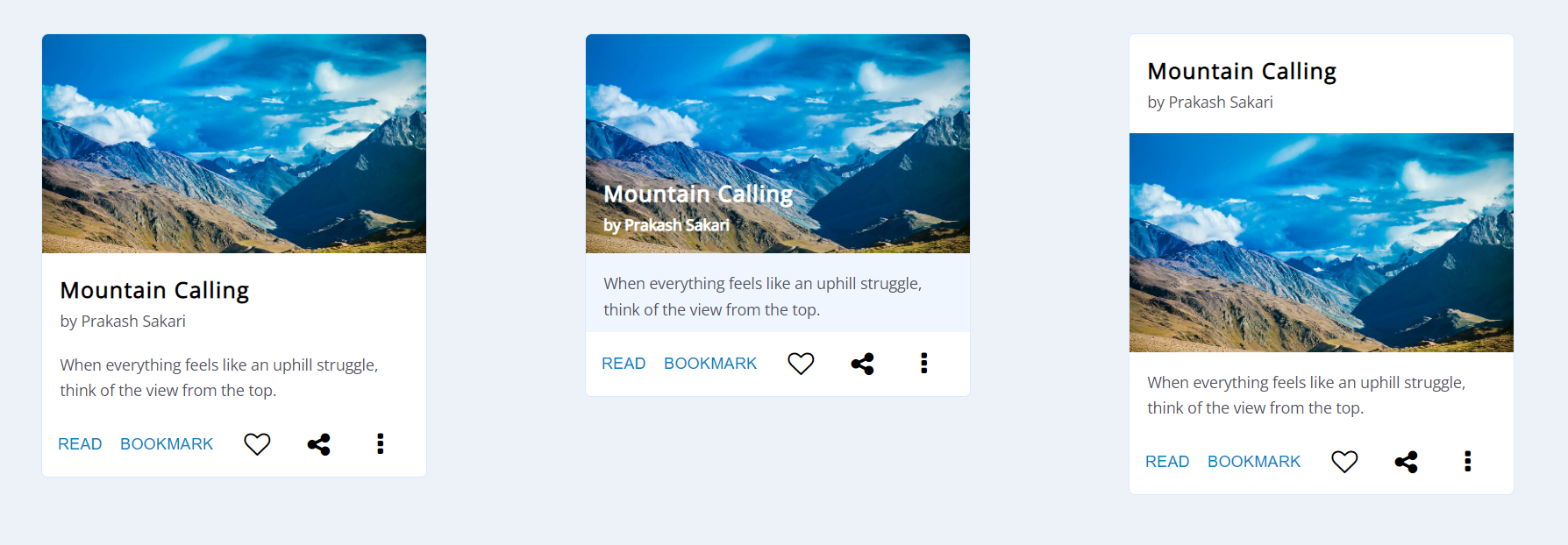 GitHub - prakashsakari/card-component: Multiple cards with content and ...