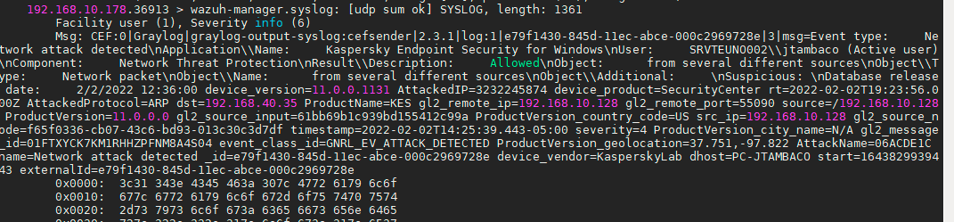 Rules and decoder for graylog syslog Kaspersky Security Console · Issue ...