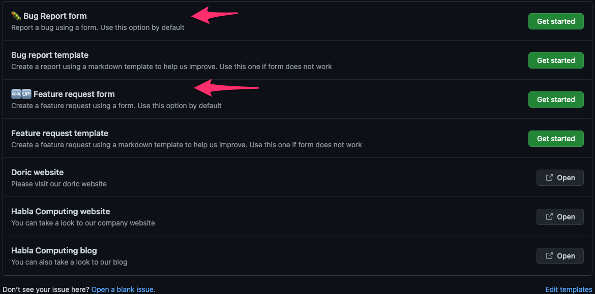 fix: [~] issues & feature requests forms by eruizalo · Pull Request ...