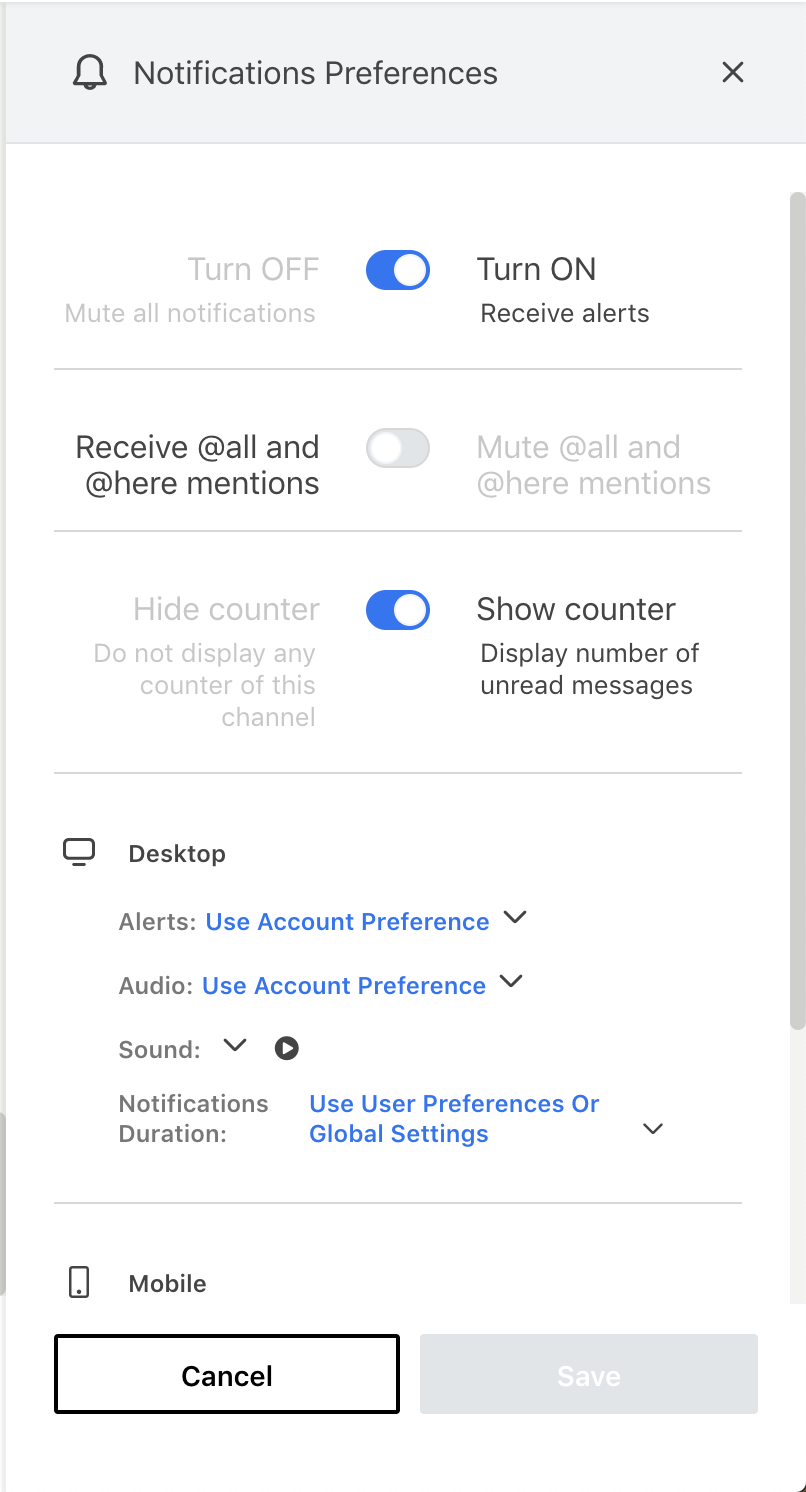 [IMPROVEMENT] Notification Preferences · Issue #1073 · RocketChat ...