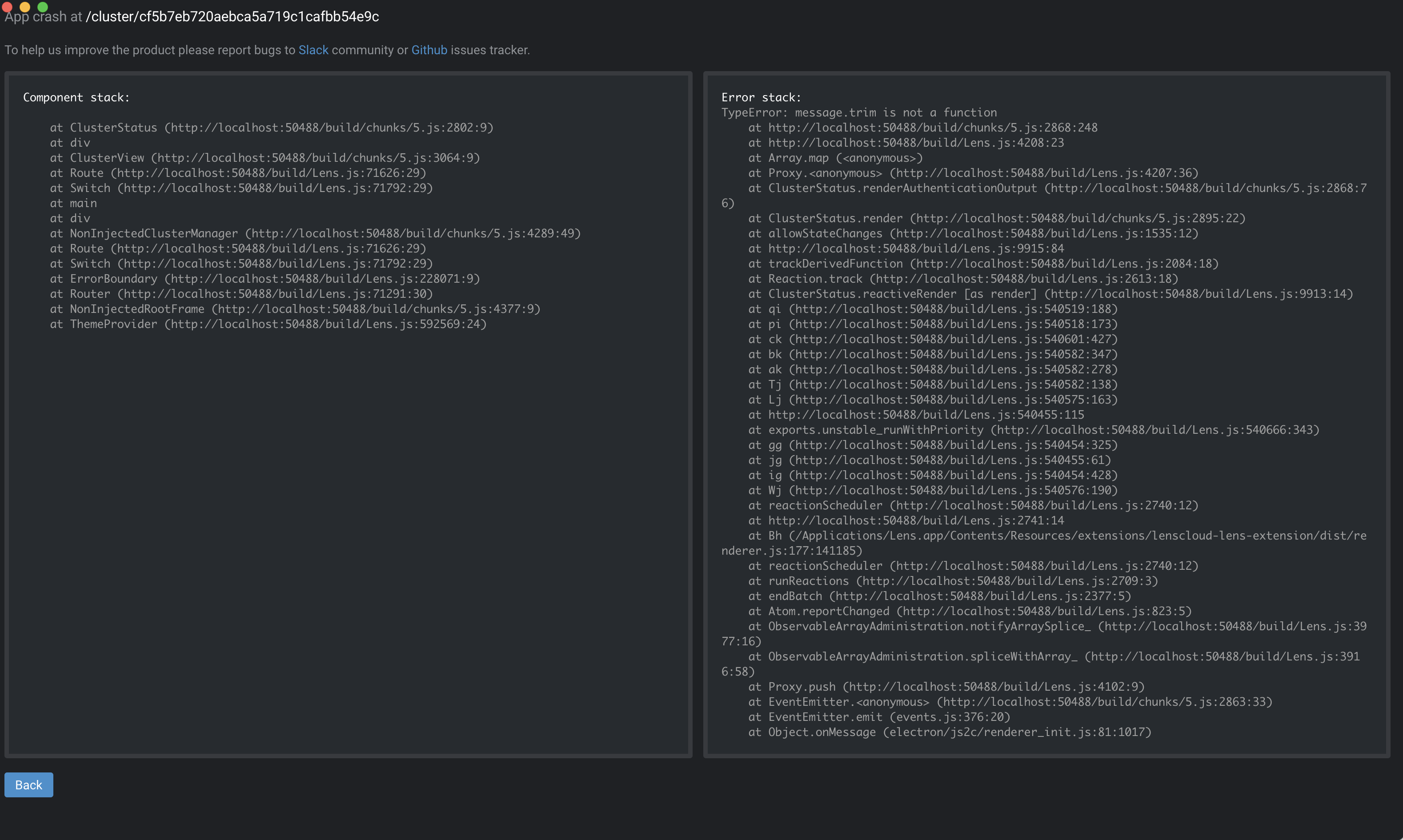 Crash app on macOS · Issue #4967 · lensapp/lens · GitHub