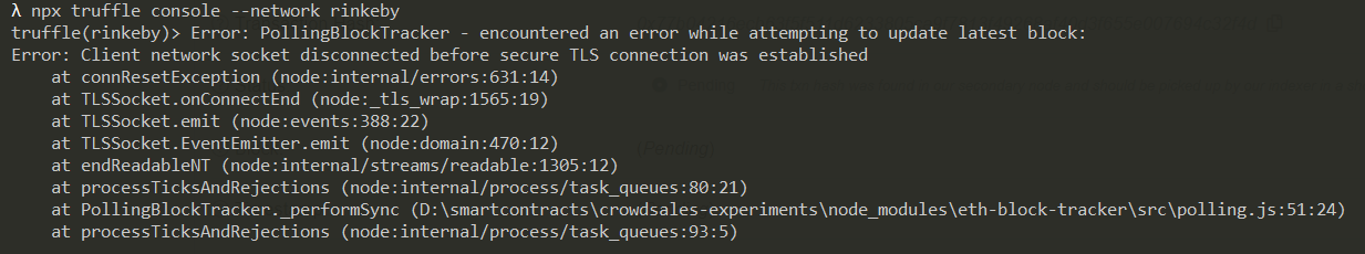 Truffle Migrate Network Rinkeby Time Out Error Pollingblocktracker Encountered An Error While Attempting To Update Latest Block Issue 3356 Trufflesuite Truffle Github Truffle Migrate Network Rinkeby Time Out Error Pollingblocktracker Encountered An Error While Attempting To Update Latest Block Issue 3356 Trufflesuite Truffle Github