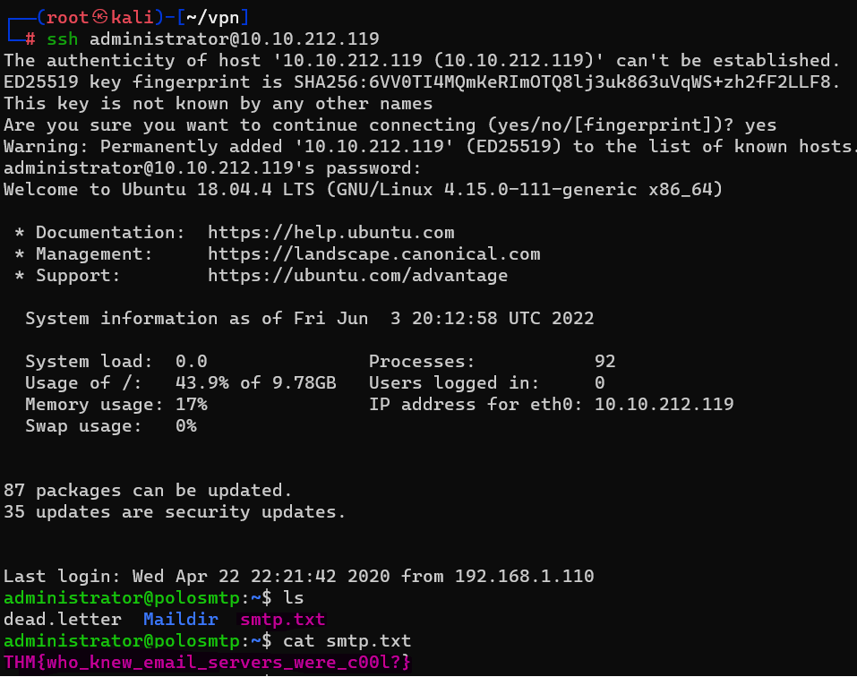  tryhackme comptia pentest network services 2 safak aydin