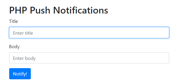 GitHub - arffsaad/php-push-notifs: PHP Browser Push Notifications ...