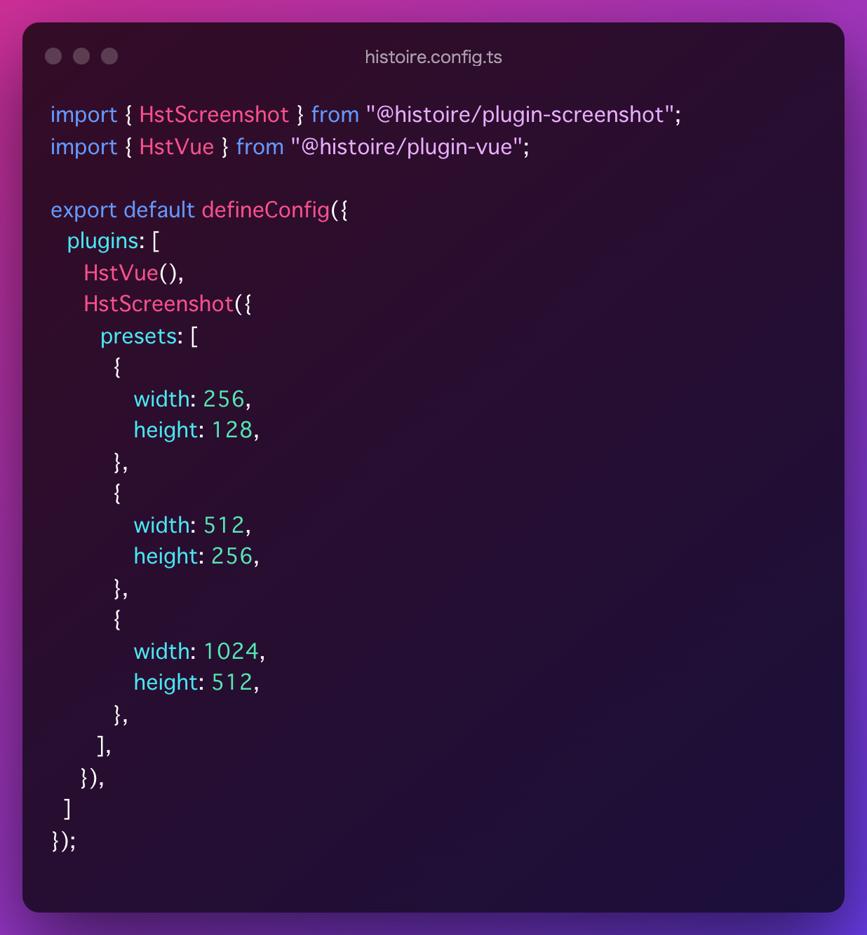If screenshot plugin s Multiple Custom presets Are Set The Output 
