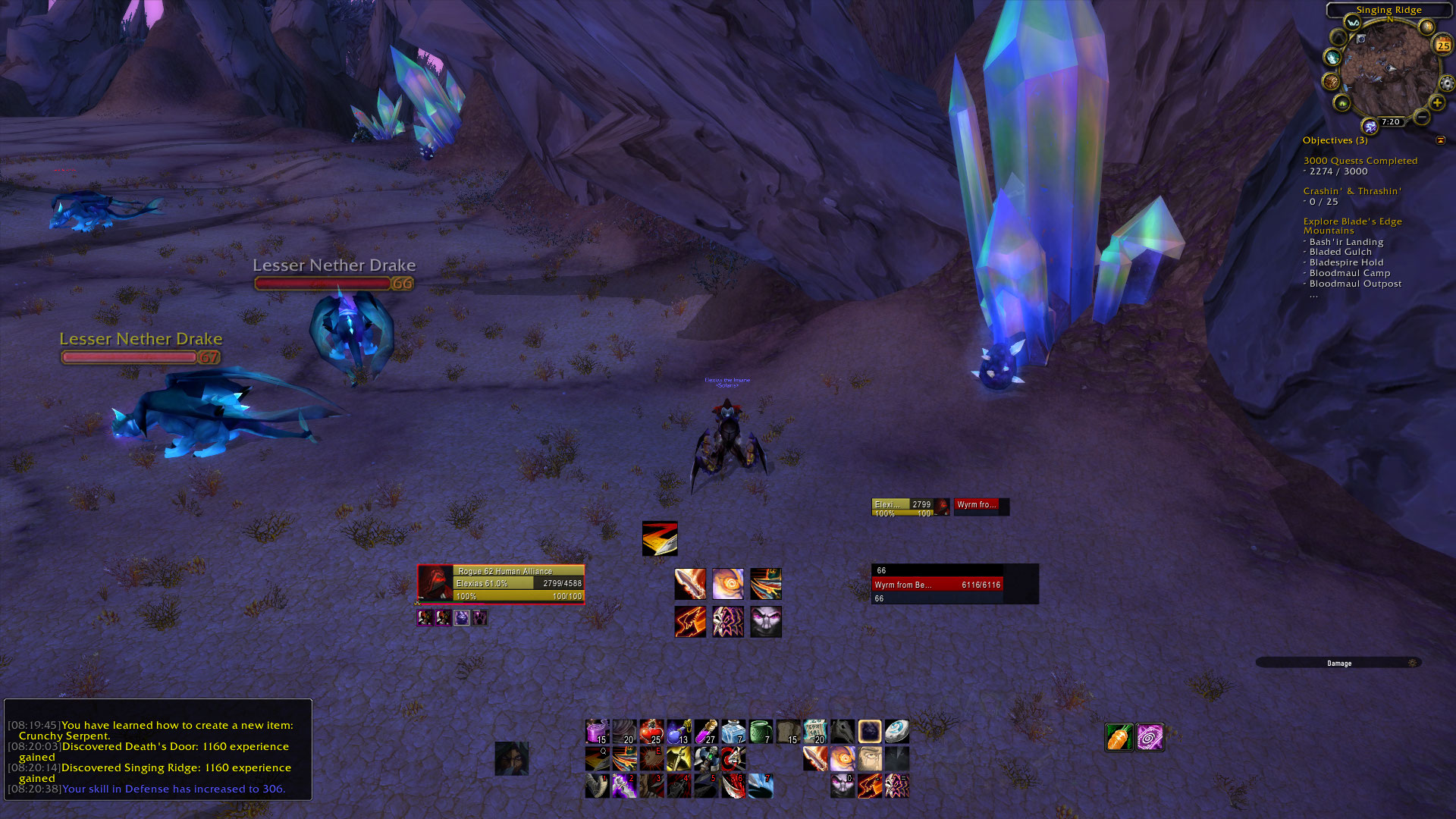 [Blade's Edge Mountain Bugged NPC] Wyrm from Beyond attacking players ...