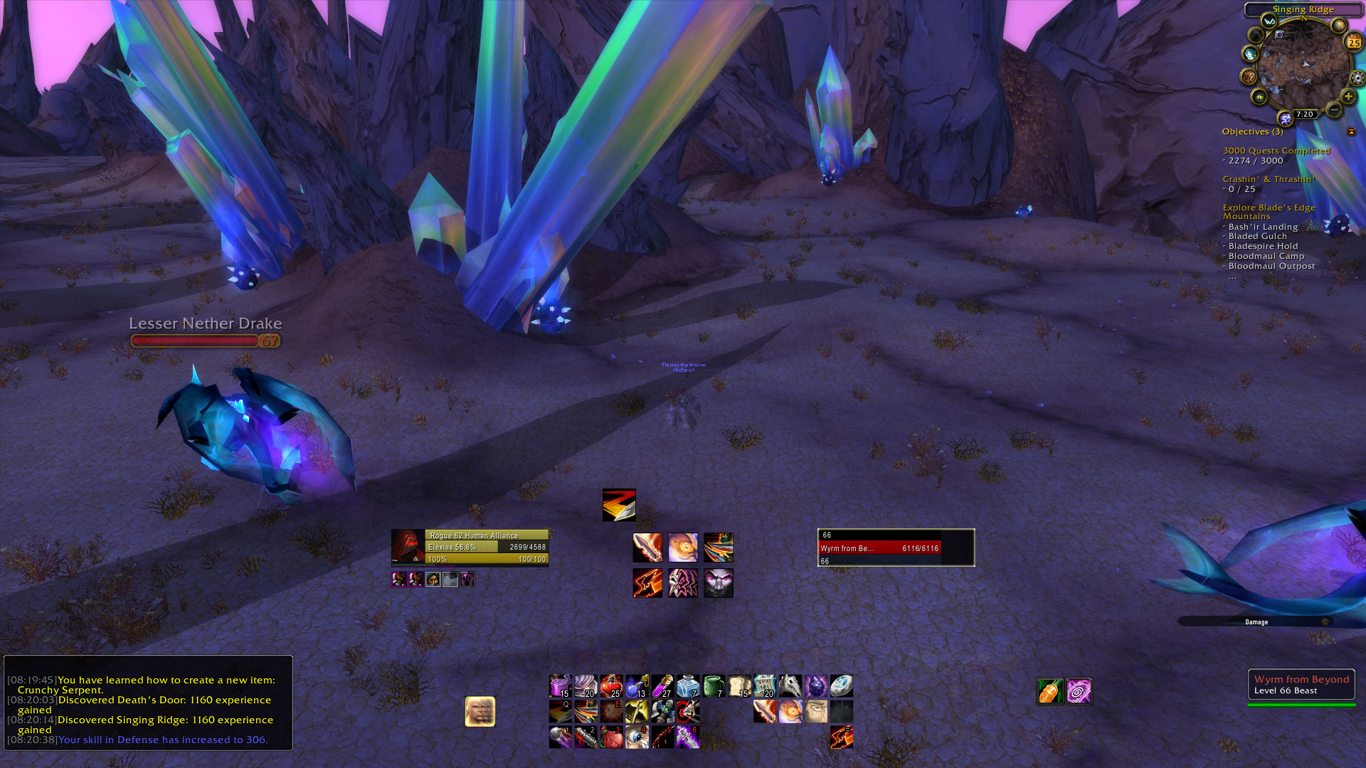 [Blade's Edge Mountain Bugged NPC] Wyrm from Beyond attacking players ...