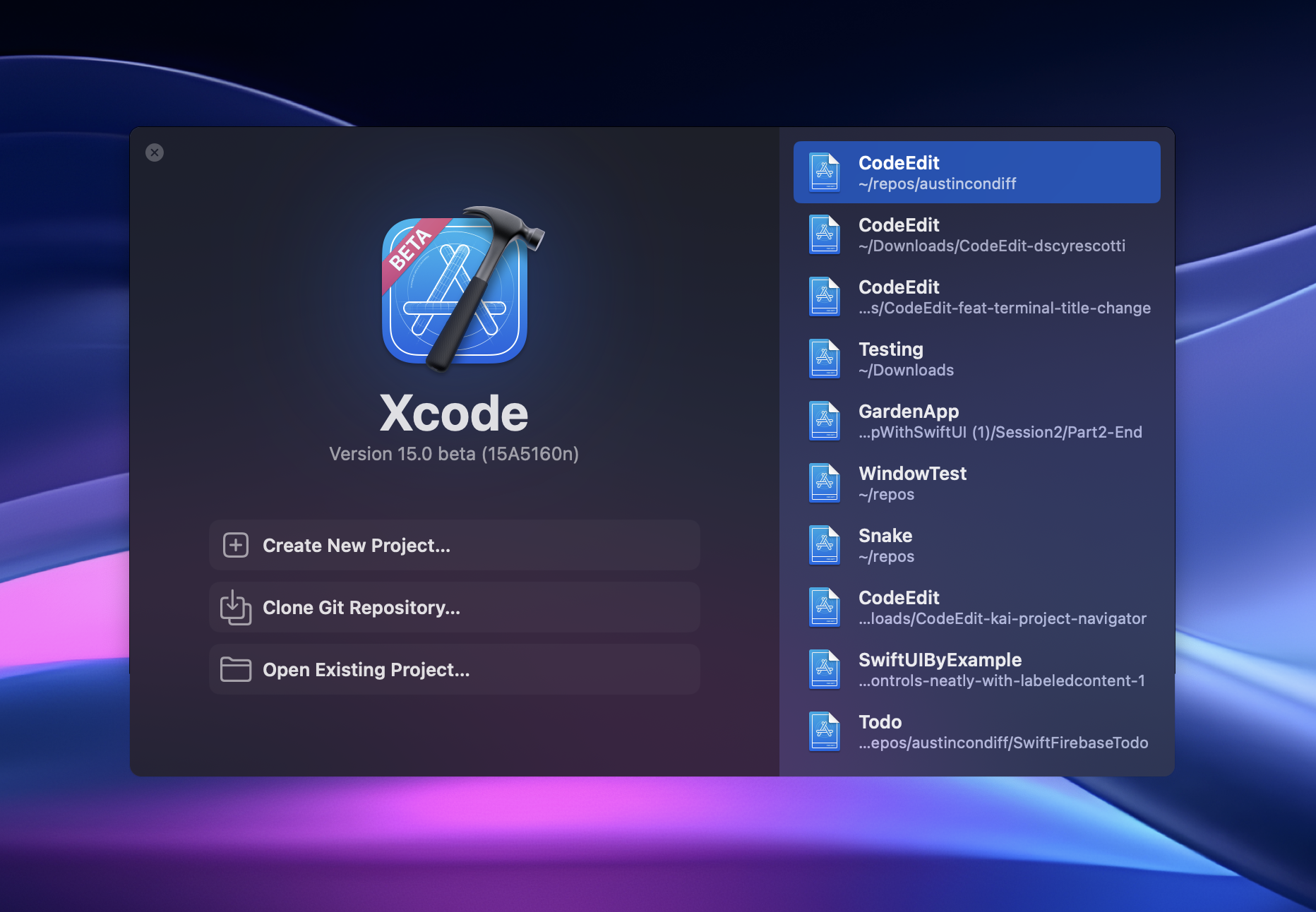 Refactor Welcome UI to adapt to that of Xcode 15 · Issue #1371 ...