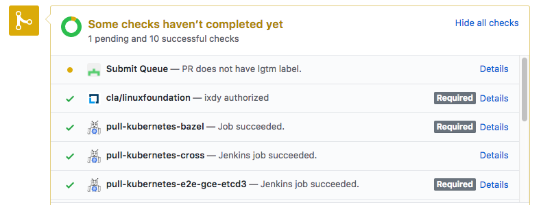 PR commit status display is missing contexts · Issue #845 · k0shk0sh ...