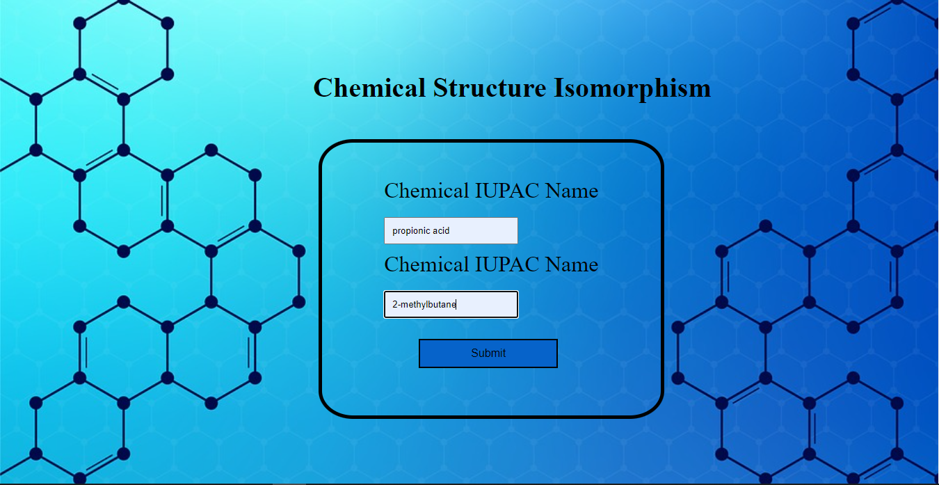 GitHub - GALI-SAI-SHANKAR/Isomorphism-of-Organic-Compounds: When ...