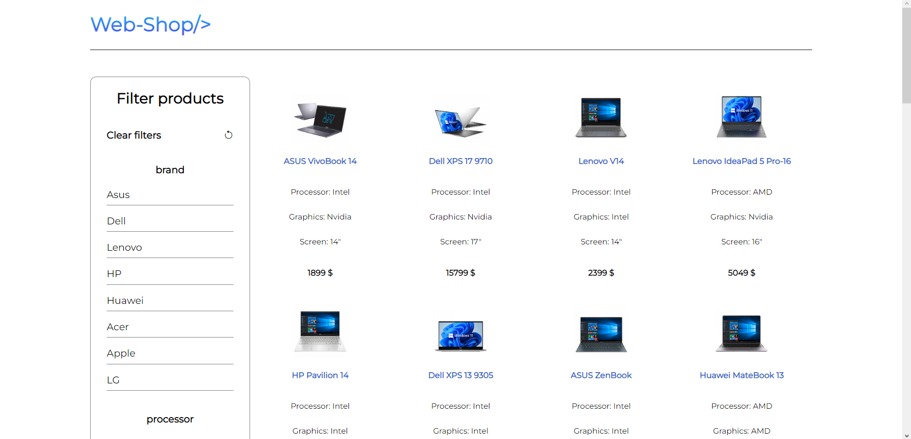 GitHub - Kameal22/react-eCommerce-app: Fullstack eCommerce app created ...