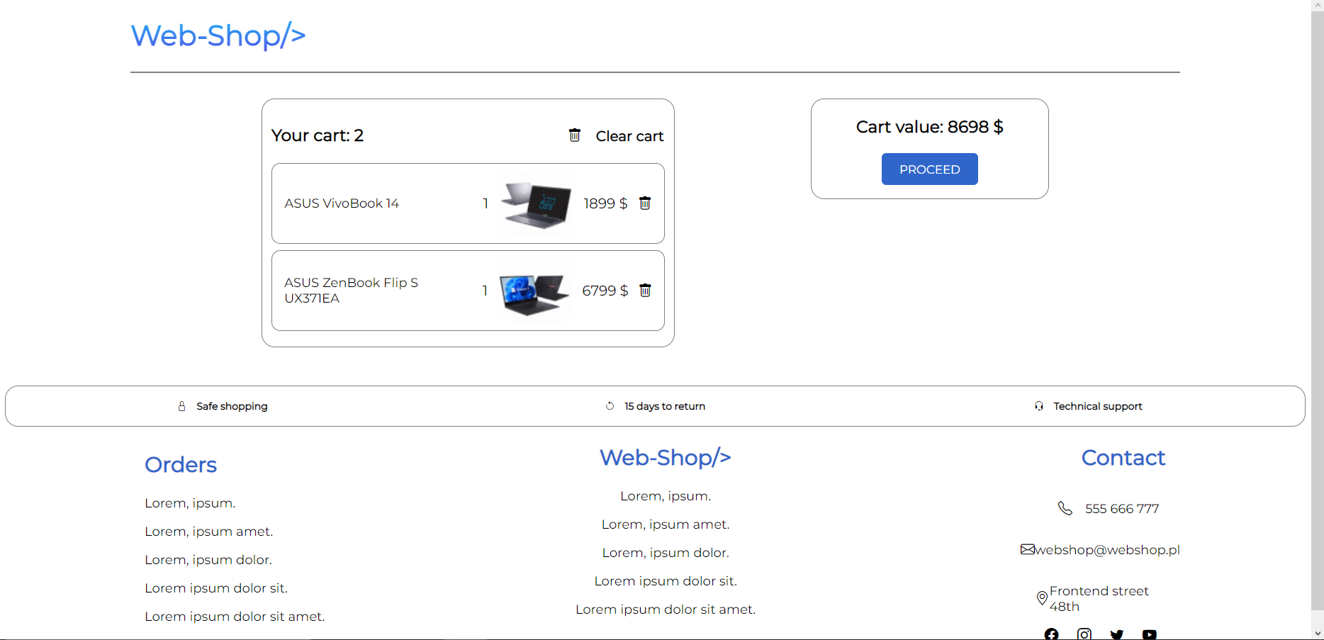 GitHub - Kameal22/react-eCommerce-app: Fullstack eCommerce app created ...