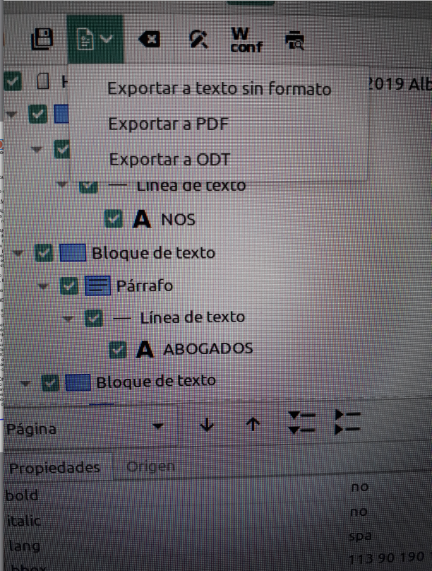 Linux Mint, Export as "PDF with invisible text overlay" option not ...