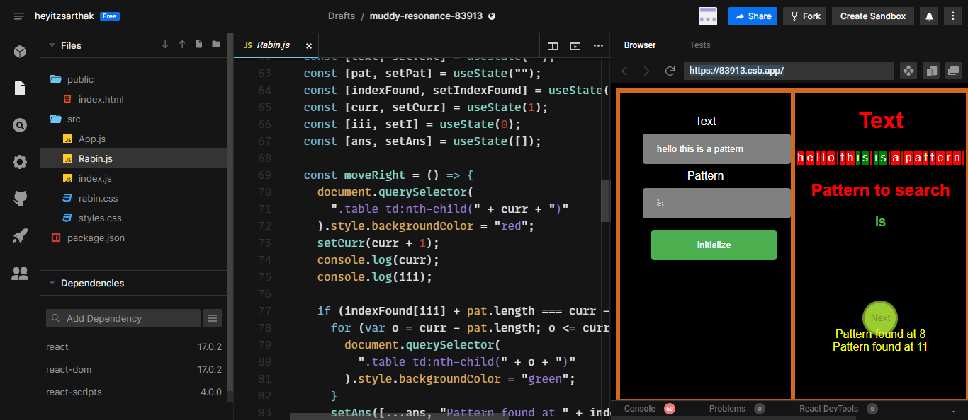 GitHub - sarthaknarain2x/rabin-karp-visualizer: VisualRabin- A rabin ...