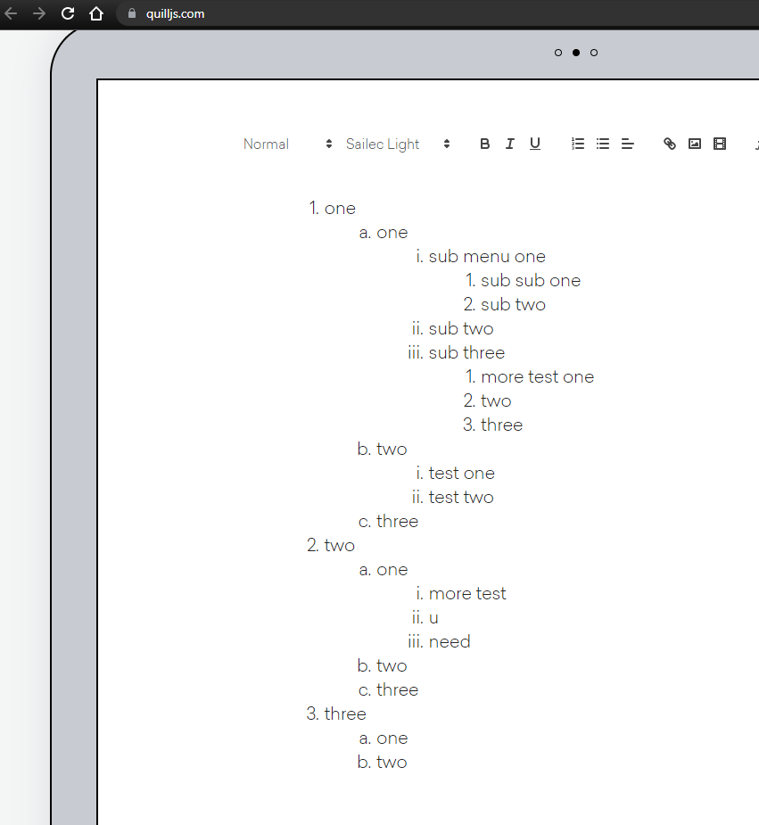 Quill generates semantically wrong HTML for lists · Issue #3463 · quilljs/ quill · GitHub