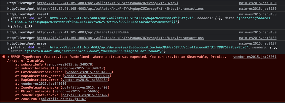 [core v3] Wallet screen transaction error · Issue #700 · ArkEcosystem ...