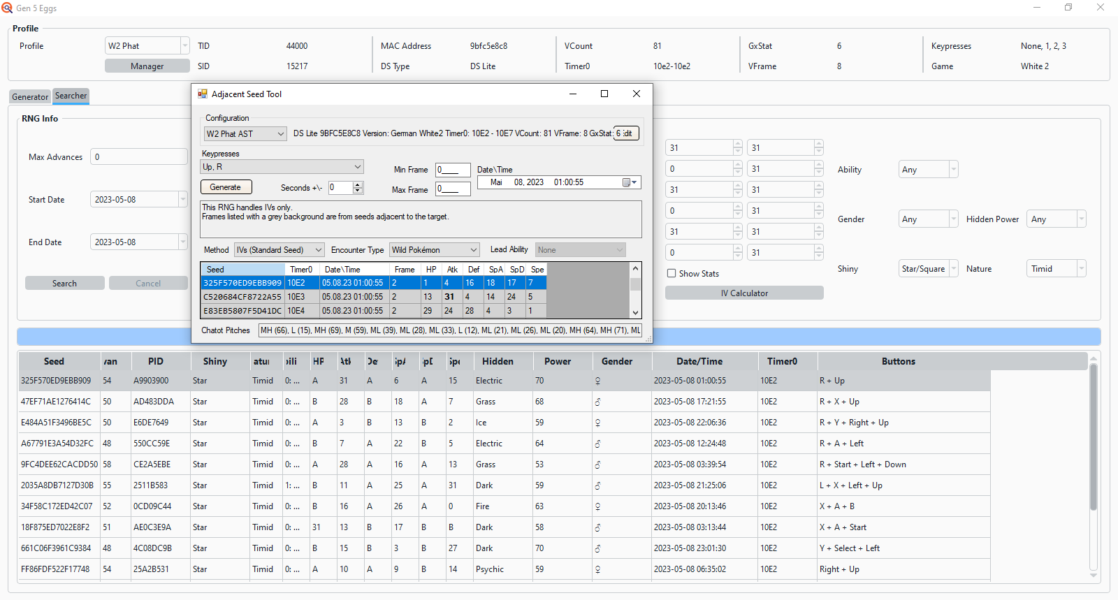 BW2 Egg RNG seeds broken · Issue #295 · Admiral-Fish/PokeFinder · GitHub