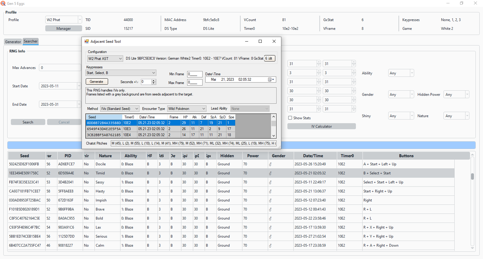 BW2 Egg RNG seeds broken · Issue #295 · Admiral-Fish/PokeFinder · GitHub