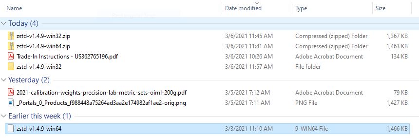 1.4.9 Win64 release is corrupted · Issue #2526 · facebook/zstd · GitHub