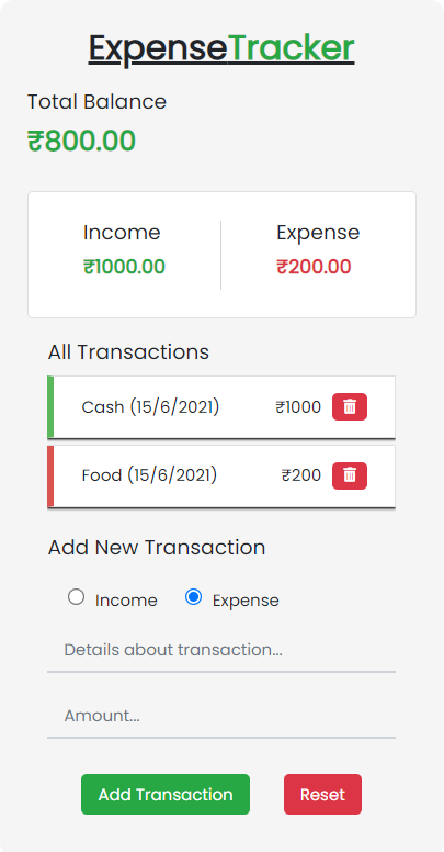 GitHub - sahupratik30/expenseTracker: An application to track all your ...