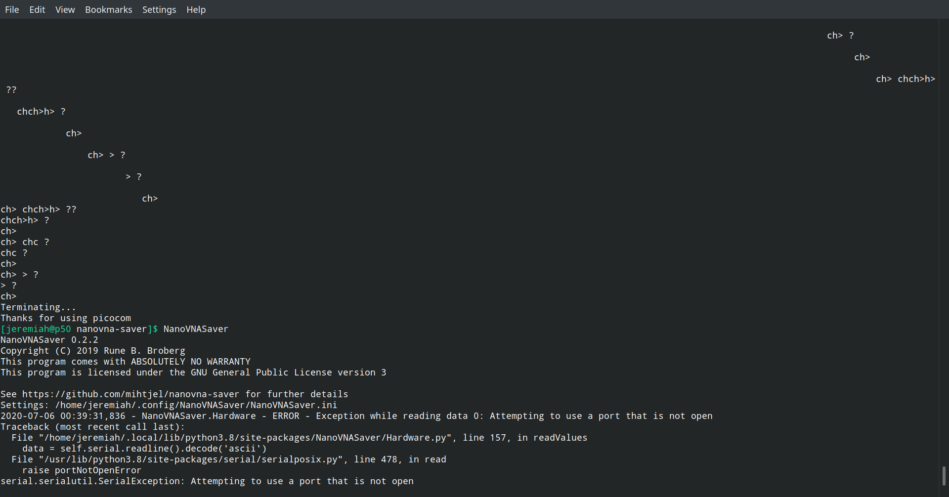 ASCII Decode issue with upgraded NanoVNA · Issue #182 · NanoVNA-Saver ...