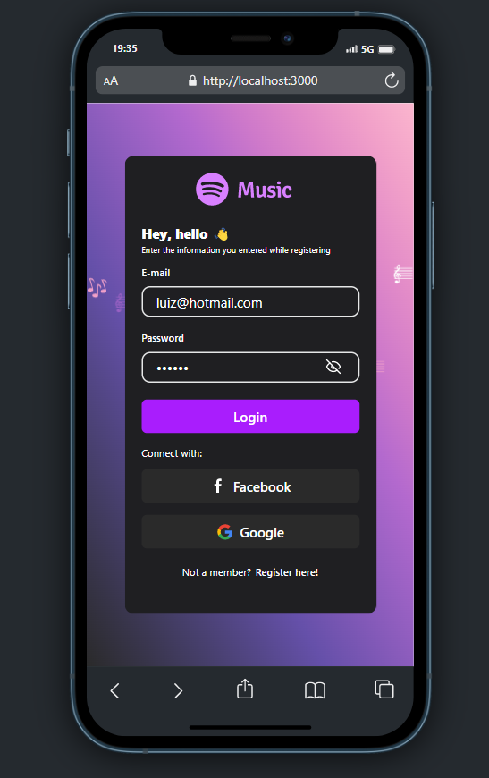 GitHub - Marcielen/-music-app: Music application developed in React ...
