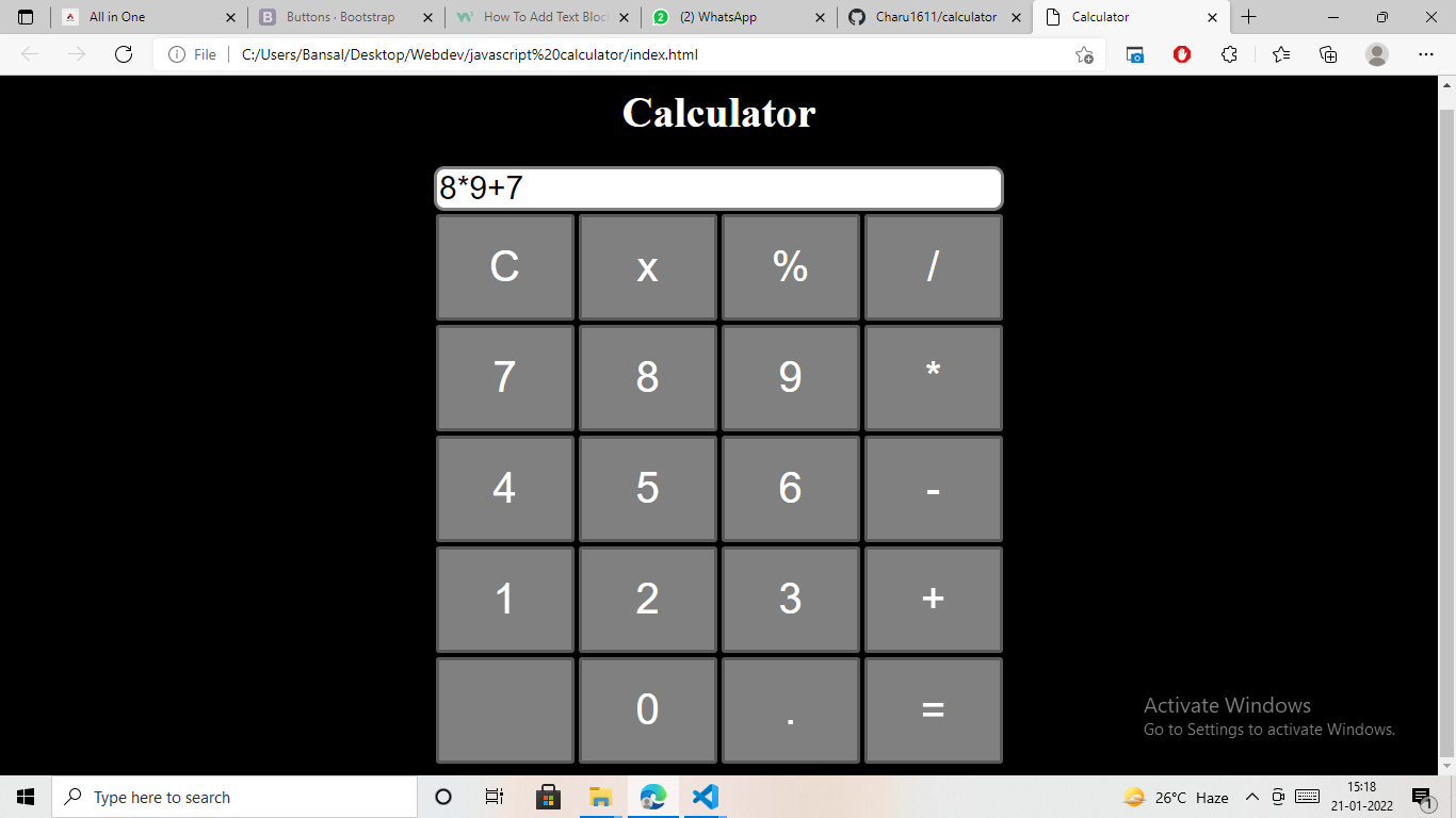 GitHub - Charu1611/calculator