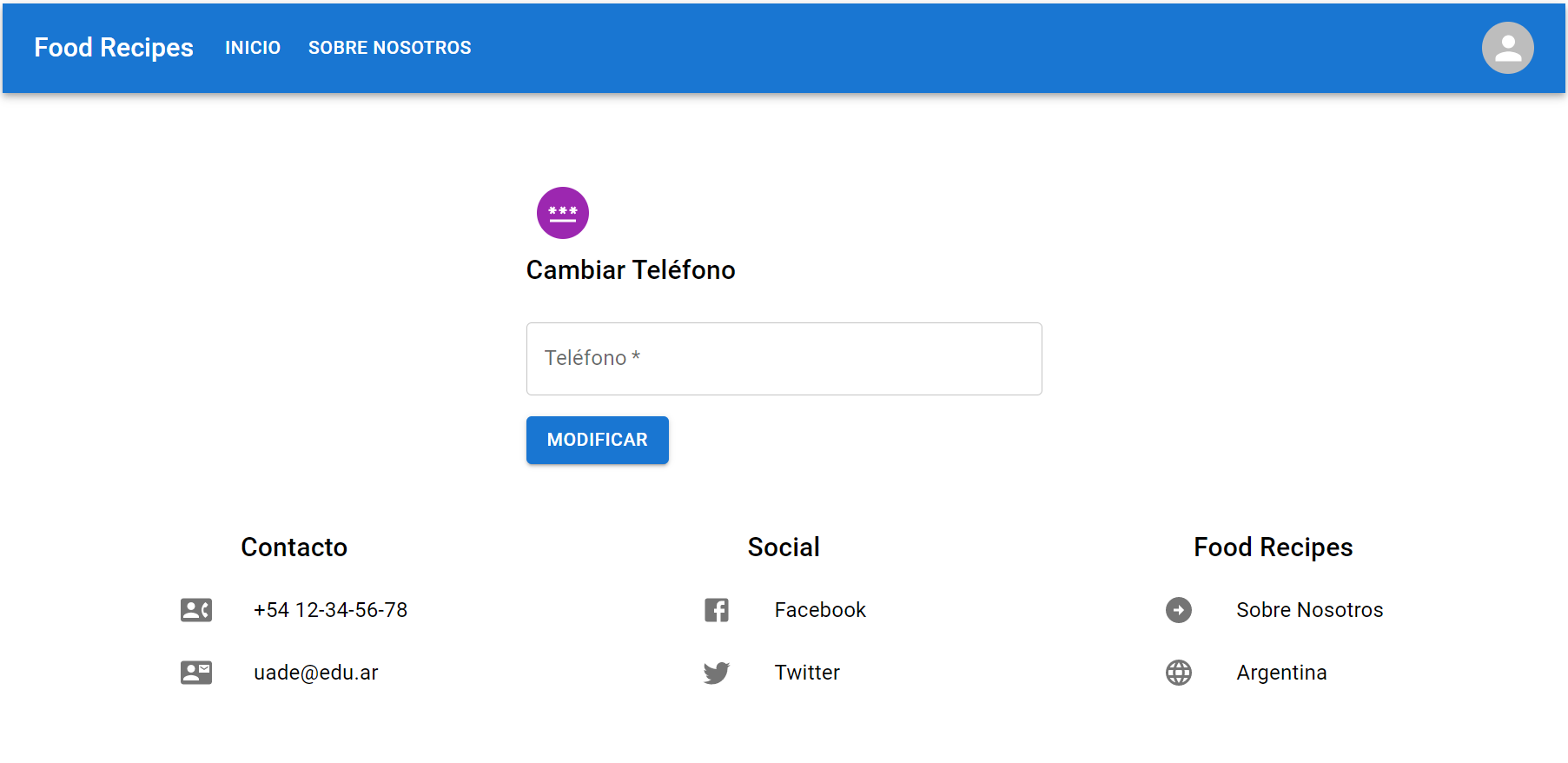 Github Bertirean Recipesweb React Food Web Page