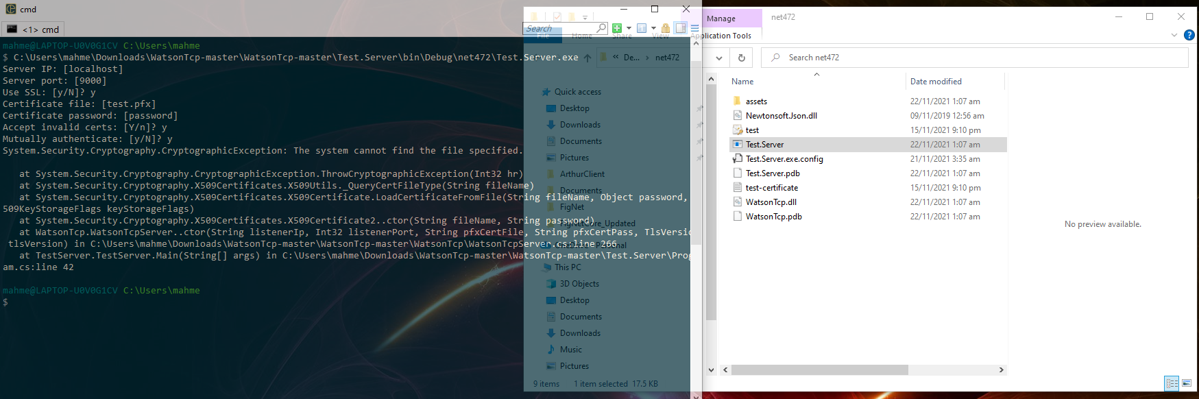 SSL Test.Client throwing an exception · Issue #165 · dotnet/WatsonTcp ...