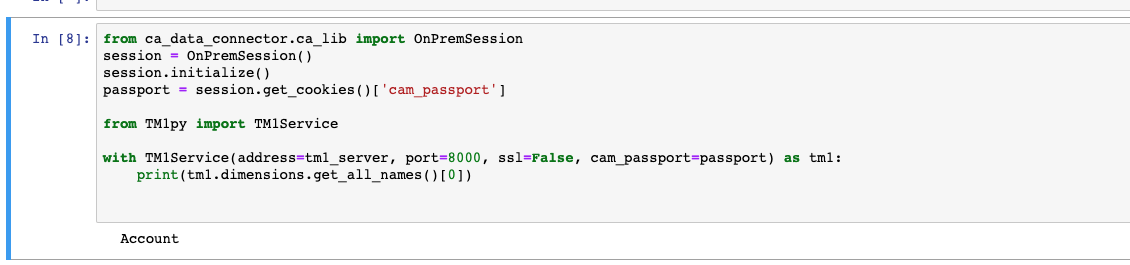 Add support to connect to TM1 system using CAM ID by bhushpar · Pull ...