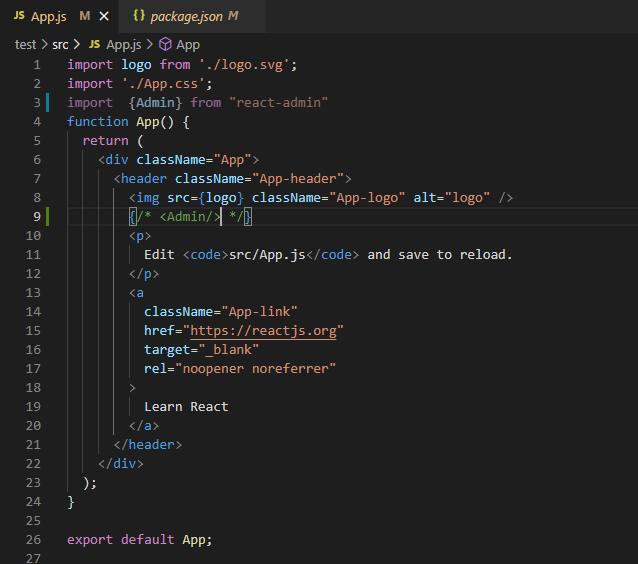 Error in dependency package "ra-ui-materialui" used by react-admin ...